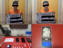 Tim Mata Elang Polres Kuansing Ungkap Kasus Narkotika Jenis Shabu, Dua Tersangka Ditangkap