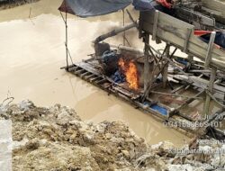 Polsek Singingi Lakukan Penertiban Penambangan Emas Tanpa Izin di Desa Kebun Lado