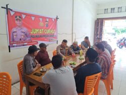 Polres Kuansing Gelar Kegiatan Jum’at Curhat di Kedai Kopi Caghonti