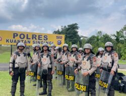 Polres Kuansing Gelar Latihan Persiapan Operasi Mantap Praja