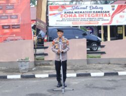 Polres Kuansing Gelar Apel Gabungan Pengamanan Pembukaan Event Pacu Jalur Tradisional 2024 Kabupaten Kuansing