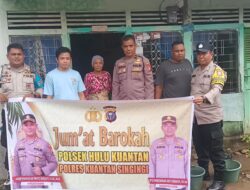 Polres Kuansing Bersama Polsek Jajaran Gelar Jumat Curhat dan Jumat Barokah