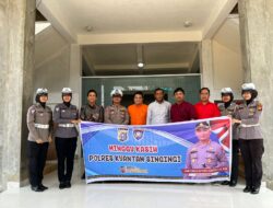 Sat Lantas Polres Kuansing Gelar Program Minggu Kasih Jalin Silaturahmi di Gereja GPIB Efrata