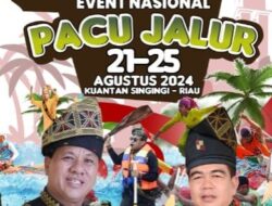 Ketua Panitia Pacu jalur Event Nasional Tahun 2024, Andi Cahayadi Menyatakan 225 jalur Siap Untuk Berpacu di Tepian Narosa Teluk Kuantan