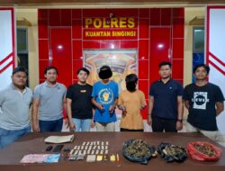 Tim Mata Elang Sat Res Narkoba Polres Kuansing Berhasil Ungkap Peredaran Narkotika Jenis Ganja Kering Sebanyak 520 Gram dari Seorang Residivis Narkoba.