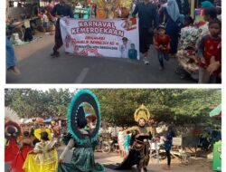 Pemdes Bangsalsari Kecamatan Bangsalsari Jember Menggelar Karnaval Umum Bertema Bangkit Bersatu Membangun Desa