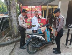 Polres Kuansing Lakukan Sterilisasi Kantor KPU Jelang Pencabutan Nomor Urut Calon Bupati dan Wakil Bupati 2024