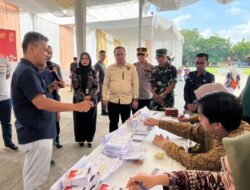 Simulasi Pemilihan Serentak 2024 Digelar di TPS 1 Lapangan Limuno Teluk Kuantan