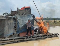 Polsek Benai Tertibkan Aktivitas Penambangan Emas Tanpa Izin (PETI) di Desa Gunung Kesiangan