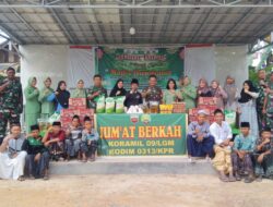 Peduli Rakyat, Koramil 09/Lgm Gelar Jumat Berkah