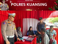 Sat Lantas Polres Kuansing Gelar Pengecekan Kesehatan Pengemudi Bus dan Travel Dalam Rangka OPS Lilin LK 2024