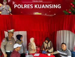 Sat Lantas Polres Kuansing Cek Kesehatan Pengemudi Bus dan Travel Dalam Rangka Ops Lilin LK 2024