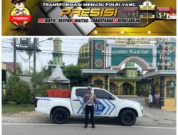 Sat Lantas Polres Kuansing Patroli Siang Antisipasi Daerah Rawan Laka Lantas, Balap Liar, dan C3