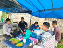 Polsek Hulu Kuantan Jaga Kondusivitas Harkamtibmas di Desa Lubuk Ambacang