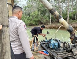 Polsek Pangean Tindak Tegas Aktivitas Pertambangan Emas Tanpa Izin di Desa Tanah Bekali