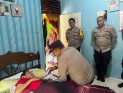 Sat Binmas Polres Kuansing Berikan Bantuan Sosial Untuk Satpam Korban Kecelakaan Kerja di HUT Satpam ke-44