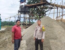Polsek Benai Lakukan Penertiban Penambangan Emas Tanpa Izin (PETI) Berkedok Sedot Pasir di Desa Benai Kecil dan Desa Siberakun