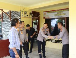 Kapolres Dan Wakapolres Kuansing Laksanakan Kunjungan Dan Silaturahmi Ke Polsek Cerenti Dan Polsek Kuantan Hilir