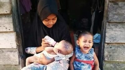 Kisah Pilu Gadis Kecil di Riau, Hidupi 2 Adiknya yang Masih Balita