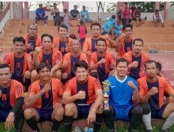 Wartawan PJS Old Star Kabupaten Pelalawan Keluar sebagai Juara Pada Laga Trofeo Desa Makmur 