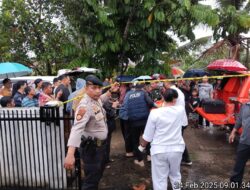 Sat Reskrim Polres Kuansing Olah TKP Dugaan Pembunuhan di Perumahan Griya Sinambek