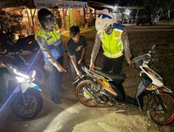 Satlantas Polres Kuansing Gencar Patroli Dengan Sasaran Knalpot Yang Tidak Sesuai Spesifikasi di Kota Teluk Kuantan