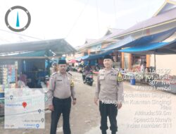 Polsek Singingi Amankan Pasar Ramadhan Dalam Rangka KRYD Jelang Operasi Ketupat Lancang Kuning 2025