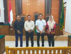 Tim Bidkum Polda Riau dan Sikum Polres Kuansing Hadiri Sidang Gugatan Praperadilan Aldiko Putra