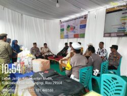 Polres Kuansing Kunjungan Bersama Forkopimda Kab Kuansing ke Pos PAM Ketupat Lancang Kuning 2025 di Desa Kasang Kecamatan Kuantan Mudik