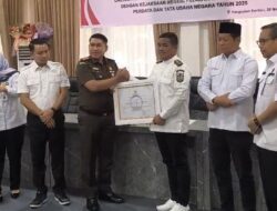 Bupati Pelalawan H. Zukri bersama Kajari Pelalawan Azrijal , SH,MH Gelar Konferensi Pers Pemulihan Keuangan Daerah Hasil Pemeriksaan BPK RI dan Penagihan Tunggakan Pajak Daerah