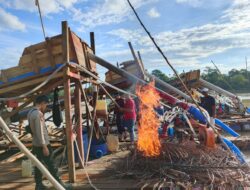 Polsek Cerenti Tindak Tegas Tambang Ilegal di Desa Pulau Bayur