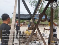 Polsek Kuantan Hilir Tertibkan Dua Rakit PETI di Desa Rawang Oguang, Kapolres: Kami Tidak Akan Tolerir Aktivitas Ilegal