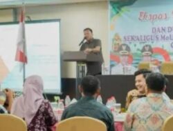Bupati Kuansing menggelar Ekspos Event Festival Pacu Jalur Mendunia di Hotel Grand Central Pekanbaru