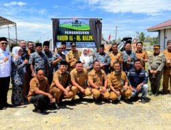 Wakil Bupati lakukan Peletakan Batu Pertama Pembangunan Masjid Al-Hj. Halimah Pangkalan Kerinci