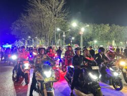 Polres Pelalawan Gelar Patroli Skala Besar Gabungan TNI, POLRI, Satpol PP, dan Dishub Kabupaten Pelalawan