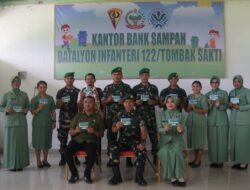 Pionir di Kab. Simalungun, Yonif 122/TS Meluncurkan Bank Sampah, Langkah Nyata Menuju Lingkungan yang Bersih dan Sejahtera