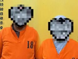 Polres Pelalawan Tahan Mantan Kades Lalang Kabung Bersama IRT Tersangka Kasus Penipuan Jual Beli Tanah