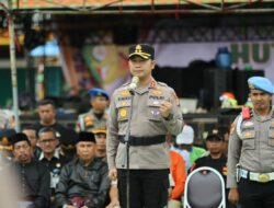 Kapolres Kuansing Pimpin Apel Gelar Pasukan Pengamanan Pacu Jalur Sempena HUT ke-26 Kabupaten Kuantan Singingi