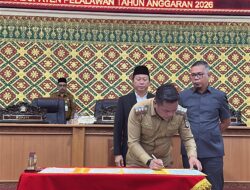 Bupati Zukri Sampaikan Komitmen Percepatan Pembangunan pada Paripurna Penandatanganan KUA-PPAS 2026