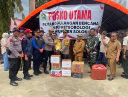Bantuan Pemkab dan Masyarakat Pelalawan Tiba di Solok