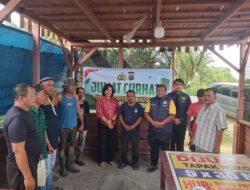 Satresnarkoba Polres Pelalawan Giatkan Jum’at Curhat Jaga Kamtibmas