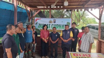 Satresnarkoba Polres Pelalawan Giatkan Jum’at Curhat Jaga Kamtibmas