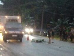 Pengendara Motor Tewas Dilindas Mobil Pengangkut Ayam di Desa Palas