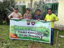 Polsek Jajaran Polres Kuansing Masifkan Green Policing, AKBP Hidayat: Cinta Lingkungan Harus Dimulai Sejak Dini