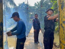 Pembangunan Jembatan Merah Putih Presisi di Pucuk Rantau Capai 83 Persen