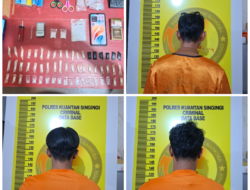 Tim Elang Kuantan Sat Resnarkoba Polres Kuatan Singingi Sikat 64,66 Gram Sabu, Tiga Pelaku Diamankan