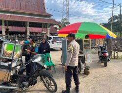 Polsek Jajaran Polres Kuansing Amankan Pasar Ramadhan di Berbagai Wilayah, Masyarakat Merasa Aman Berbelanja