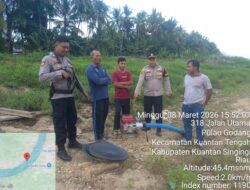 Pengaduan Melalui Call Center 110, Polres Kuansing Tertibkan Aktivitas PETI di Sungai Kuantan