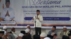 Wabup Pelalawan H. Husni Tamrin Gelar Buka Puasa Bersama GSB dan BKM Masjid Pkl. Kerinci