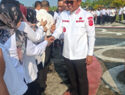 Bupati Pelalawan Pimpin Apel Perdana dan Halal Bihalal Bersama ASN